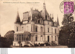 D86  ST PIERRE DE MAILLE  Château De Molanie - Sonstige & Ohne Zuordnung