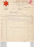 RED STAR TRADING OFFICES A PARIS     .......... FACTURE DE 1923 - Elektrizität & Gas