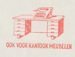 Meter Cover Netherlands 1966 Office Furniture - Typewriter - Unclassified