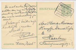 Treinblokstempel : Nieuweschans - Groningen IV 1928 - Unclassified
