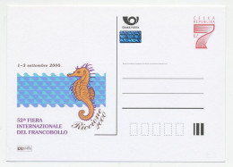 Postal Stationery Czechoslovakia 2000 Sea Horse - Vie Marine