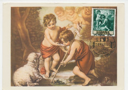 Maximum Card Spain 1960 Child Jesus Christ - Bartolome Estaban Murillo - Otros & Sin Clasificación