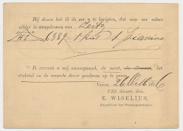 Spoorwegbriefkaart G. MESS7 A - Venlo - Breda 1876 - Postwaardestukken