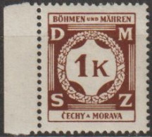 10/ Pof. SL 6, Dark Brown, Border Stamp - Neufs