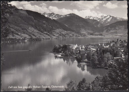 Austria - 5700 Zell Am See - Alte Ortsansicht Mit Kirche - Gegen Hohen Tauern - Zell Am See