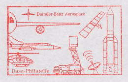 Meter Cut Germany 1996 Helicopter - Jet Fighter - Rocket - Satellite - Daimler Benz - Astronomie