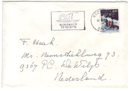 Cover / Postmark Norway 1993 North Cape - Sun - Iceberg - Expediciones árticas