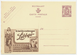 Publibel - Postal Stationery Belgium 1948 Pineapple Juice - Hawaiian - Frutas