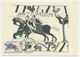 Maximum Card France 1958 Bayeux Tapestry - Queen Mathilde - Horse - Autres & Non Classés