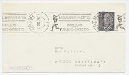 Cover / Postmark Spain 1975 European Championship Baseball Barcelona 1975 - Andere & Zonder Classificatie