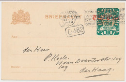 Briefkaart G. 176 A II Amsterdam - S Gravenhage 1924 - Ganzsachen