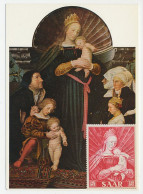 Maximum Card Germany / Saar 1954 Madonna And Child - Hans Holbein - Andere & Zonder Classificatie