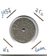 ESPAÑA 1937 - 25 Centesimi