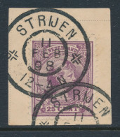 Grootrondstempel Strijen 1898 - Emissie 1891 - Marcophilie