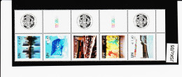 JSKc/05 UNO WIEN 2008 GRUSSMARKEN MICHL 550/54 FÜNFERSTREIFEN ** Postfrisch Siehe ABBILBUNG - Unused Stamps