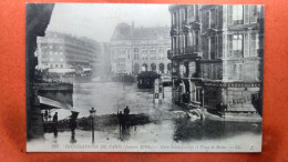 CPA (75) Inondations De Paris.1910. Gare Saint Lazare Et Place De Rome..  (7A.884) - La Crecida Del Sena De 1910