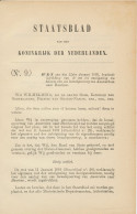 Staatsblad 1903 : Spoorlijn Amsterdam - Haarlem  - Documents Historiques