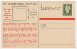 Spoorwegbriefkaart G. NS291a E - Postal Stationery