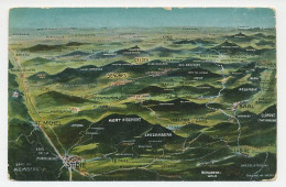 Fieldpost Postcard Germany / France 1916 Map Of France - WWI - Geografía