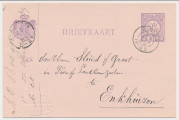 Kleinrondstempel Bergum 1889 - Firma Blinddruk - Unclassified