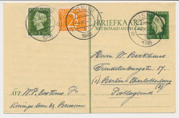 Briefkaart G. 292 A / Bijfrankering Bussum - Duitsland 1948 - Postal Stationery