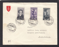 LETTRE DE TRIESTE POUR FLORENCE, 1952. - Poststempel