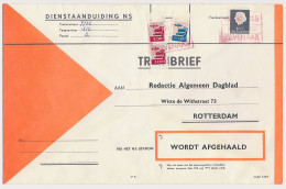 Treinbrief Zevenaar - Rotterdam 1968 - Ohne Zuordnung