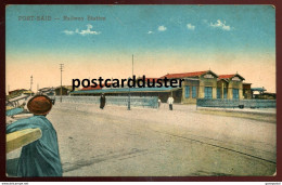 EGYPT Port Said 1910s Railway Train Station (h805) - Port Said