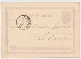 Briefkaart G. 1 Firma Blinddruk Nijmegen 1872 - Entiers Postaux