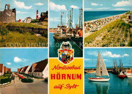 72713402 Hoernum Sylt Teilansichten Hafen Fischkutter Strand Wappen Hoernum (Syl - Other & Unclassified