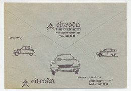 Postal Cheque Cover Germany ( 1975 ) Car - Citroën - 2CV - Voitures