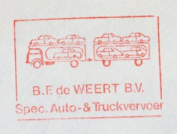 Meter Cover Netherlands 1981 Car Transport Truck - Auto's