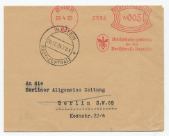 Cover / Postmark Germany 1929 Ullstein Post Zentrale - Owl - Andere & Zonder Classificatie