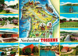 72713357 Tossens Nordseebad Teilansichten Landkarte Tossens Nordseebad - Autres & Non Classés