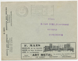 Postal Cheque Cover Belgium 1937 Office Furniture - Counting Machine - Calculator - Astra - Zonder Classificatie