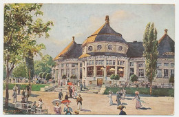 Postal Stationery Bayern 1912 Exhibition Restaurant - Child With Hoop - Parasol - Sin Clasificación