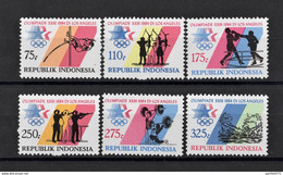 INDONESIE - LOT Olimpiade 1984 Los Angeles N°1028 1029 1030 1031 1032 1033 NEUF** MNH ! - Indonesië