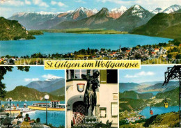 72713312 St Gilgen Salzkammergut Alpenpanorama Seerestaurant Fischer Mozartbrunn - Autres & Non Classés