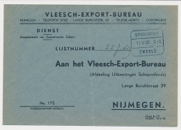 Treinblokstempel : Groningen - Zwolle G 1935 - Zonder Classificatie