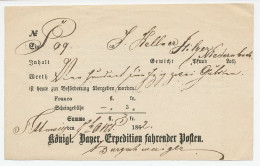 Shipping Receipt Bayern 1862 Shipping Receipt - Andere & Zonder Classificatie