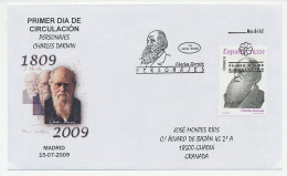 Cover / Postmark Spain 2009 Charles Darwin - Other & Unclassified