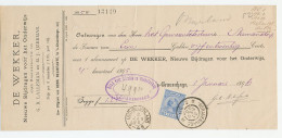 Em. 1891 Den Haag - Oud Beijerland - Kwitantie - Ohne Zuordnung