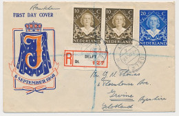 FDC / 1e Dag Em. Inhuldiging 1948 - Uitgave Breel - Unclassified