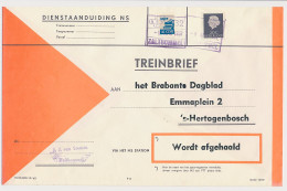 Treinbrief Zaltbommel - S Hertogenbosch 1967 - Unclassified