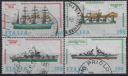 Italy 1980  Schiffsbau (o) Mi.1728-1731 - 1971-80: Used