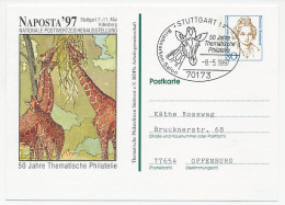 Postal Stationery Germany 1997 Giraffe - Sonstige & Ohne Zuordnung