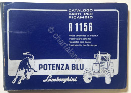 Catalogo Parti Per Ricambio Lamborghini Trattori - R 1156 Potenza Blu - Ed. 1981 - Otros & Sin Clasificación