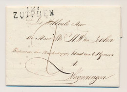 121 ZUTPHEN - Wageningen 1818 - Lakzegel  - ...-1852 Prephilately