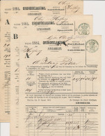 Fiscaal - Aanslagbiljet + Bevelschrift Inlaagpolder 1884 - Revenue Stamps