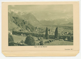 Postal Stationery Liechtenstein 1940 Mounyains - The Rhine Valley - Andere & Zonder Classificatie